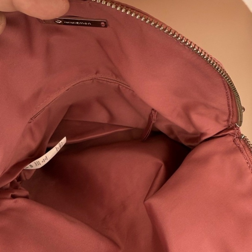 Lululemon All Night Festival Bag Crossbody Mauve Pink Nylon Adjustable Strap - Picture 9 of 15
